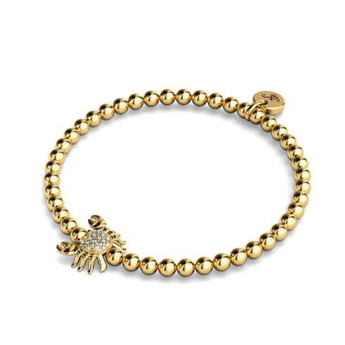 Wendekreis des Krebses | 18 Karat Gold | Kristall-Seekrabbe